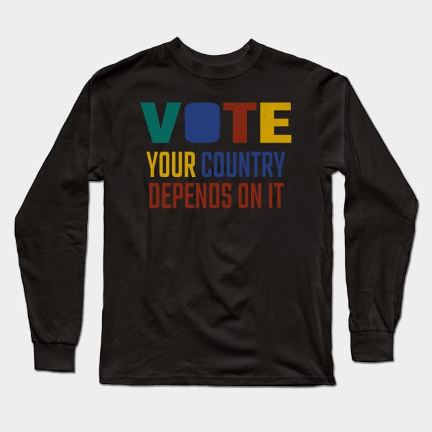 VOTE 2020 Long Sleeve T-Shirt by MZeeDesigns